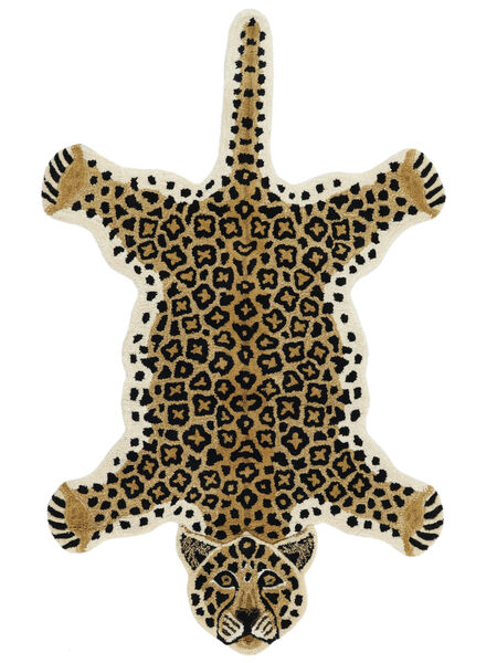  Leopard - Beige 러그 100X160 모던 Beige (울, )