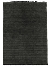  베틀 Fringes - 검정색/회색 러그 80X120 모던 블랙 (울, 인도)
