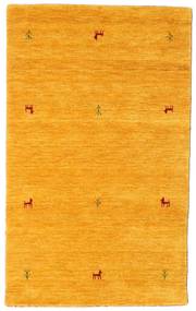  가베 Loom Two Lines - 노란색 러그 100X160 모던 옐로우 (울, 인도)
