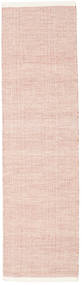  Seaby - 먼지 러그 80X300 정품
 모던 수제 복도용 러너
 라이트 핑크/베이지 ( 인도)