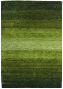 가베 Rainbow - 녹색 러그 140X200 모던 다크 그린/올리브 그린 (울, 인도)