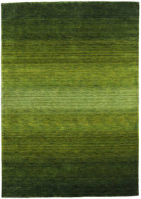  가베 Rainbow - 녹색 러그 160X230 모던 다크 그린/올리브 그린 (울, 인도)