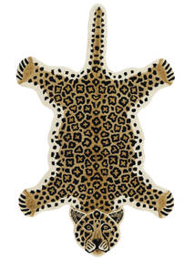  Leopard - Beige 러그 100X160 모던 베이지/블랙 (울, 인도)