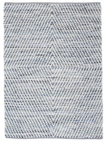  Hilda - Denim/흰색 러그 140X200 정품 모던 수제 베이지/라이트 블루 (면화, 인도)