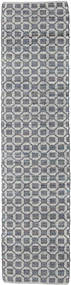  Elna - 회색 러그 80X250 정품
 모던 수제 복도용 러너
 라이트 그레이/퍼플 (면화, 인도)