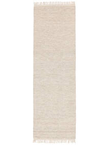  Melange - 샌드 러그 80X250 정품 모던 수제 복도용 러너 베이지 (울, 인도)