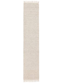  Melange - 샌드 러그 80X400 정품
 모던 수제 복도용 러너
 화이트/크림/블랙 (울, 인도)