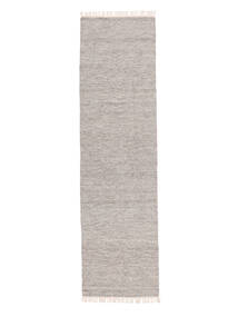  Melange - 회색 러그 80X250 정품
 모던 수제 복도용 러너
 블랙 (울, 인도)