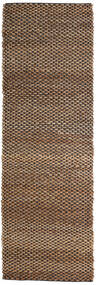 야외 카펫 Siri Jute - Beige/검정색 러그 80X250 정품 모던 수제 복도용 러너 브라운/다크 브라운 (황마 깔개 인도)